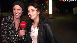 GERMAN STREET CASTING - Girl asks normal guy for sex in car